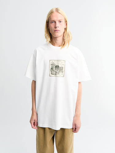 Carhartt WIP - S/S Lightyears Ahead T-Shirt in White heavy stone wash