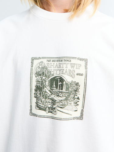 Carhartt WIP - S/S Lightyears Ahead T-Shirt in White heavy stone wash
