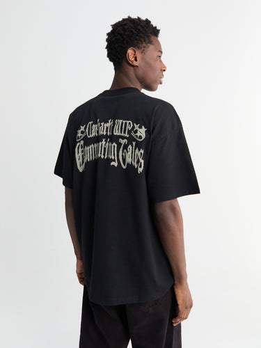 S/S Commuting Tales T-Shirt in Black