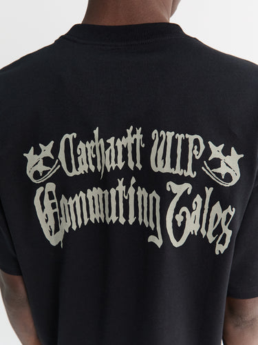 S/S Commuting Tales T-Shirt in Black