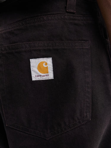 Everson Pant in Black and Palisander Garment Dyed