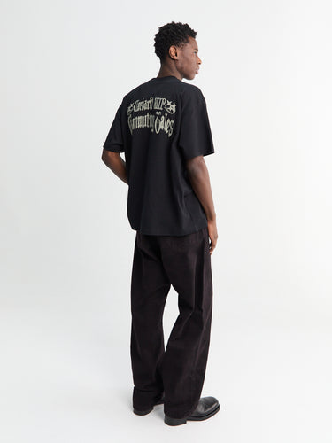 Everson Pant in Black and Palisander Garment Dyed
