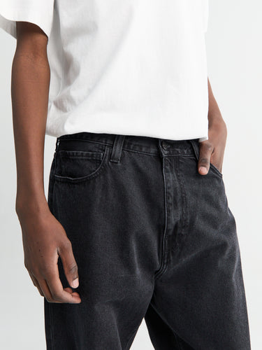 Landon Pants in Black Stone Washed