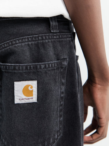 Landon Pants in Black Stone Washed