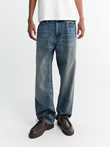 Carhartt WIP - Aaron Pant 100% Cotton 'Camano' Denim, 12 oz Blue worn used wash