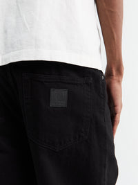 Carhartt WIP - Aaron Pants in Black Rinsed