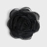 CARO Editions - Chiffon Rose Brooch in Black