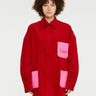 CARO Editions - Frederik Shirt in Red With Pink