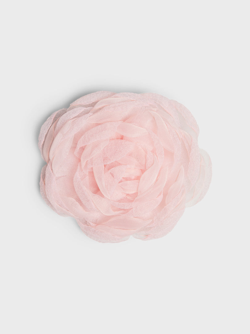 CARO Editions - Chiffon Rose Brooch in Pale Pink