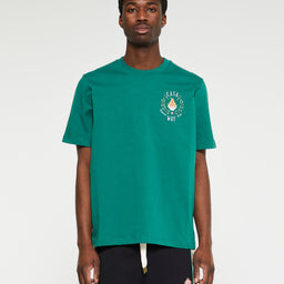 Casa Way Printed T-Shirt i Evergreen