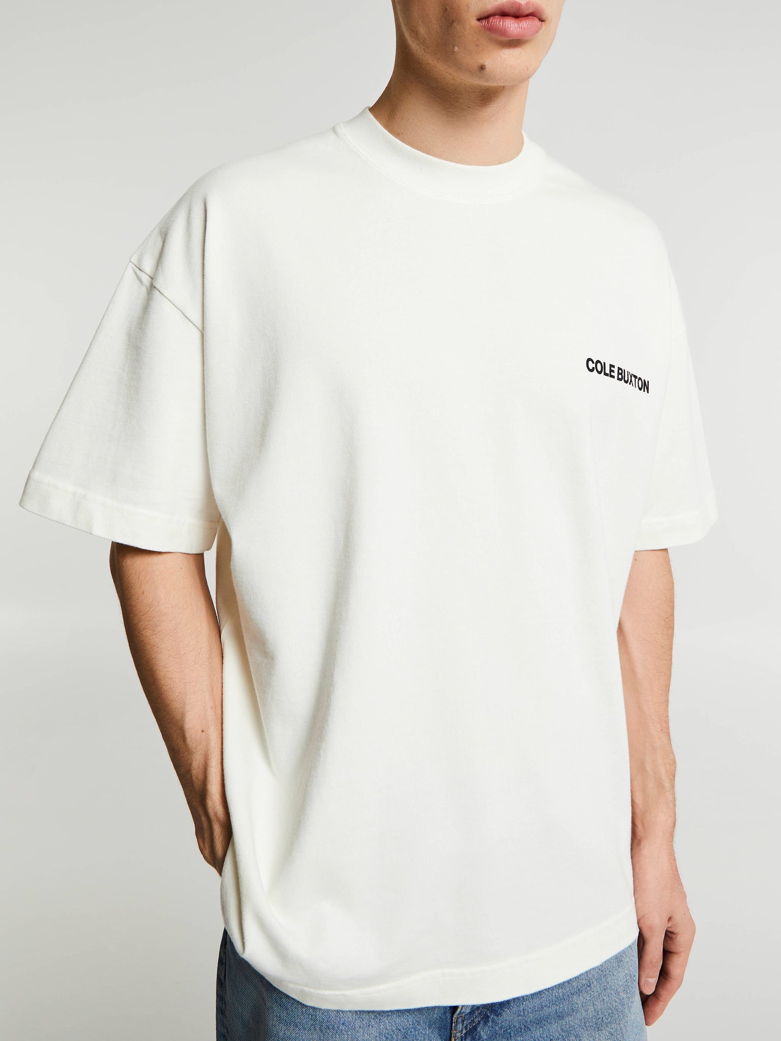 Cole Buxton - CB Sportswear T-Shirt in Vintage White