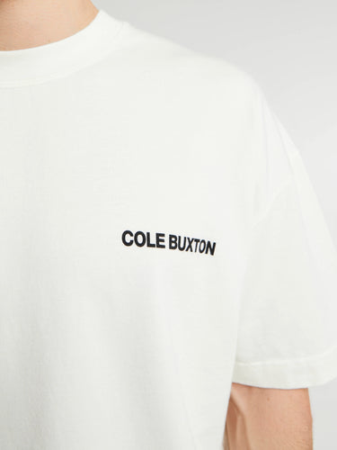 Cole Buxton - CB Sportswear T-Shirt in Vintage White