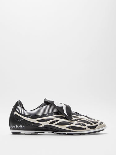 Acne Studios - Acne Studios x Kappa Low Sneakers in Black and White