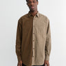 Comme des Garçons Homme - Double Check Shirt in Khaki and Brown