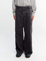 Comme des Garçons Homme - Wide Leg Utility Trousers in Washed Black