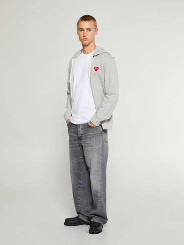 Comme des Garçons PLAY - Shortsleeved T-Shirt in White