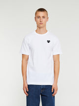 Comme des Garçons PLAY - Short Sleeved T-Shirt in White