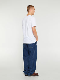 Comme des Garçons PLAY - Short Sleeved T-Shirt in White
