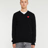 Comme des Garçons PLAY - Knit Pullover in Black