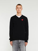 Comme des Garçons PLAY - Knit Pullover in Black