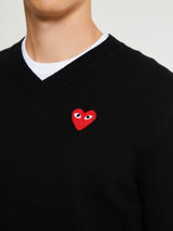 Comme des Garçons PLAY - Knit Pullover in Black
