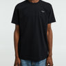 Comme des Garçons PLAY - U T-Shirt Knit With Black Heart in Black