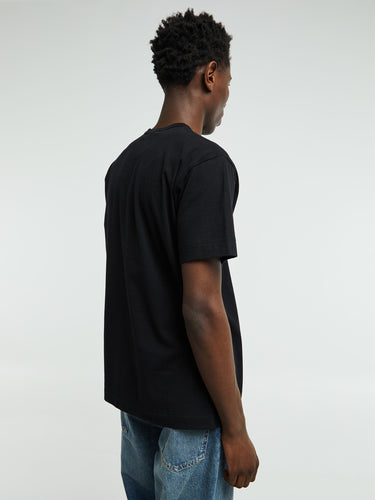 Comme des Garçons PLAY - U T-Shirt Knit With Black Heart in Black
