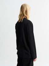Comme des Garçons PLAY - Red Heart Longsleeved T-Shirt in Black