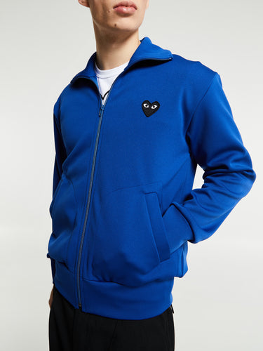 Comme des Garçons PLAY - Sweatshirt with Black Emblem in Navy