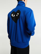 Comme des Garçons PLAY - Sweatshirt with Black Emblem in Navy