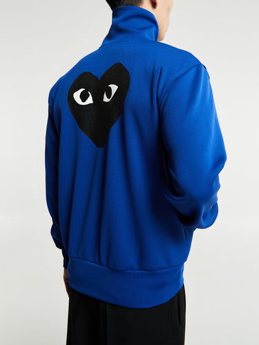 Comme des Garçons PLAY - Sweatshirt with Black Emblem in Navy