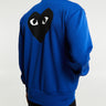 Comme des Garçons PLAY - Sweatshirt with Black Emblem in Navy