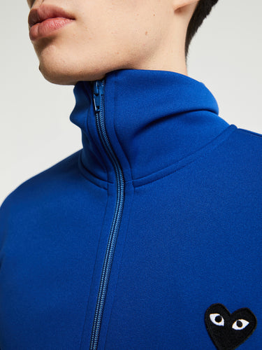 Comme des Garçons PLAY - Sweatshirt with Black Emblem in Navy