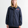 Comme des Garçons PLAY - CDG x K-Way Full Zip Packable Jacket in Navy
