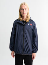 Comme des Garçons PLAY - CDG x K-Way Full Zip Packable Jacket in Navy
