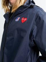 Comme des Garçons PLAY - CDG x K-Way Full Zip Packable Jacket in Navy