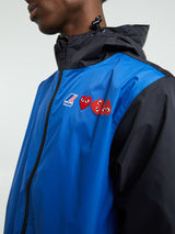 Comme des Garçons PLAY - K-Way Jacket in Blue/Black