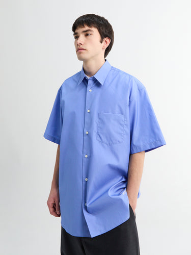 Comme des Garçons Homme - Short Sleeve Shirt in Saxe