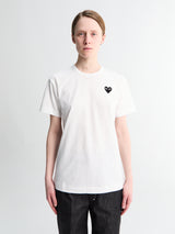 Comme des Garçons PLAY - Black Heart T-Shirt in White