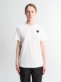 Comme des Garçons PLAY - Black Heart T-Shirt in White