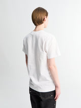 Comme des Garçons PLAY - Pink Emblem T-Shirt in White