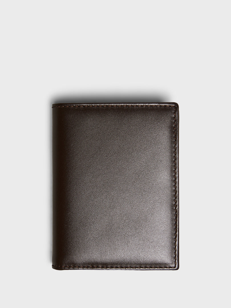 Classic Flap Wallet in Brown