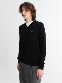 Black Heart Sweater in Black