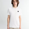 Comme des Garçons PLAY - Black Heart T-Shirt in White
