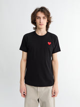 Comme des Garçons PLAY - Red Heart T-Shirt in Black