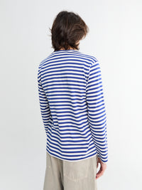 Red Heart Longsleeved T-Shirt in Navy and White