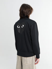 Sweatshirt with Black Emblem in Black