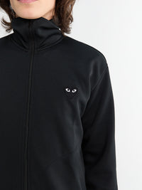 Sweatshirt with Black Emblem in Black