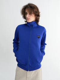 Sweatshirt with Black Emblem in Navy