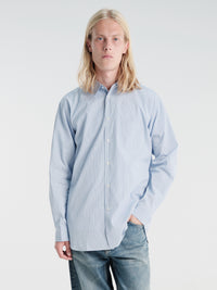 Comme des Garçons SHIRT - Woven Shirt in Blue Stripe